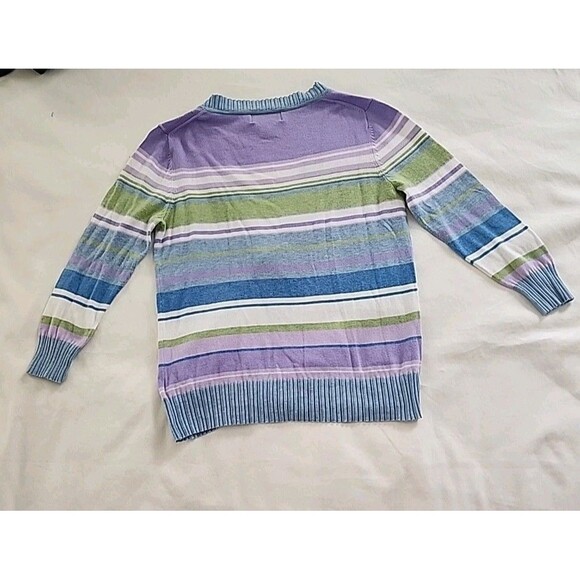 Eddie Bauer Cardigan Sweater Women Sz Small Pima Cotton V-neck Pastel Soft Girl - Picture 7 of 7